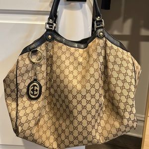 ✨Gucci GG Canvas Sukey Large Tote Bag and Matching Wallet!✨
